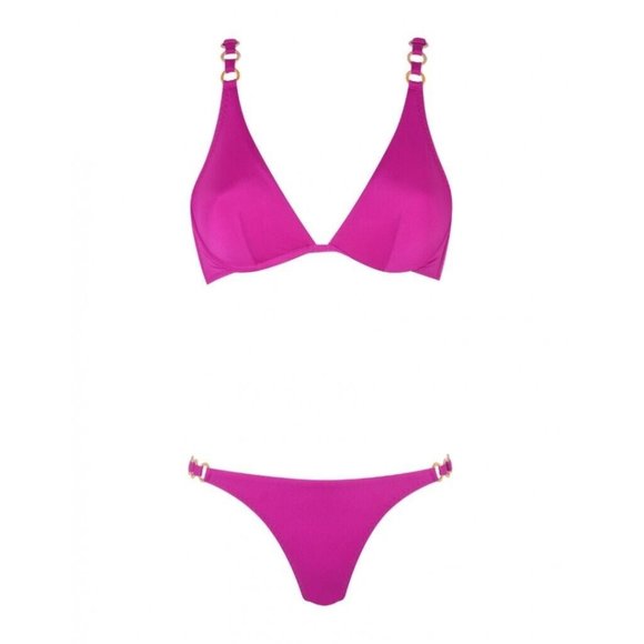 Agent Provocateur Kayla Pink Bikini Set NWT - Picture 6 of 11